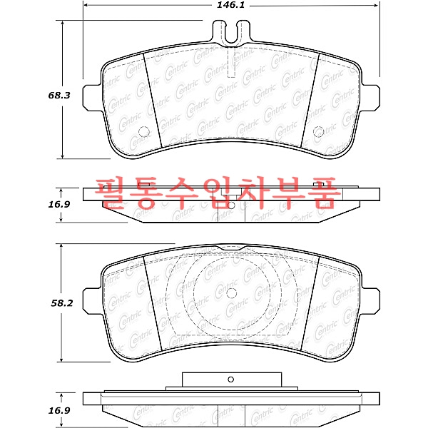 벤츠 SL63 AMG(W231) 뒤브레이크 패드+패드센서(2012년~2020년) 157.983
